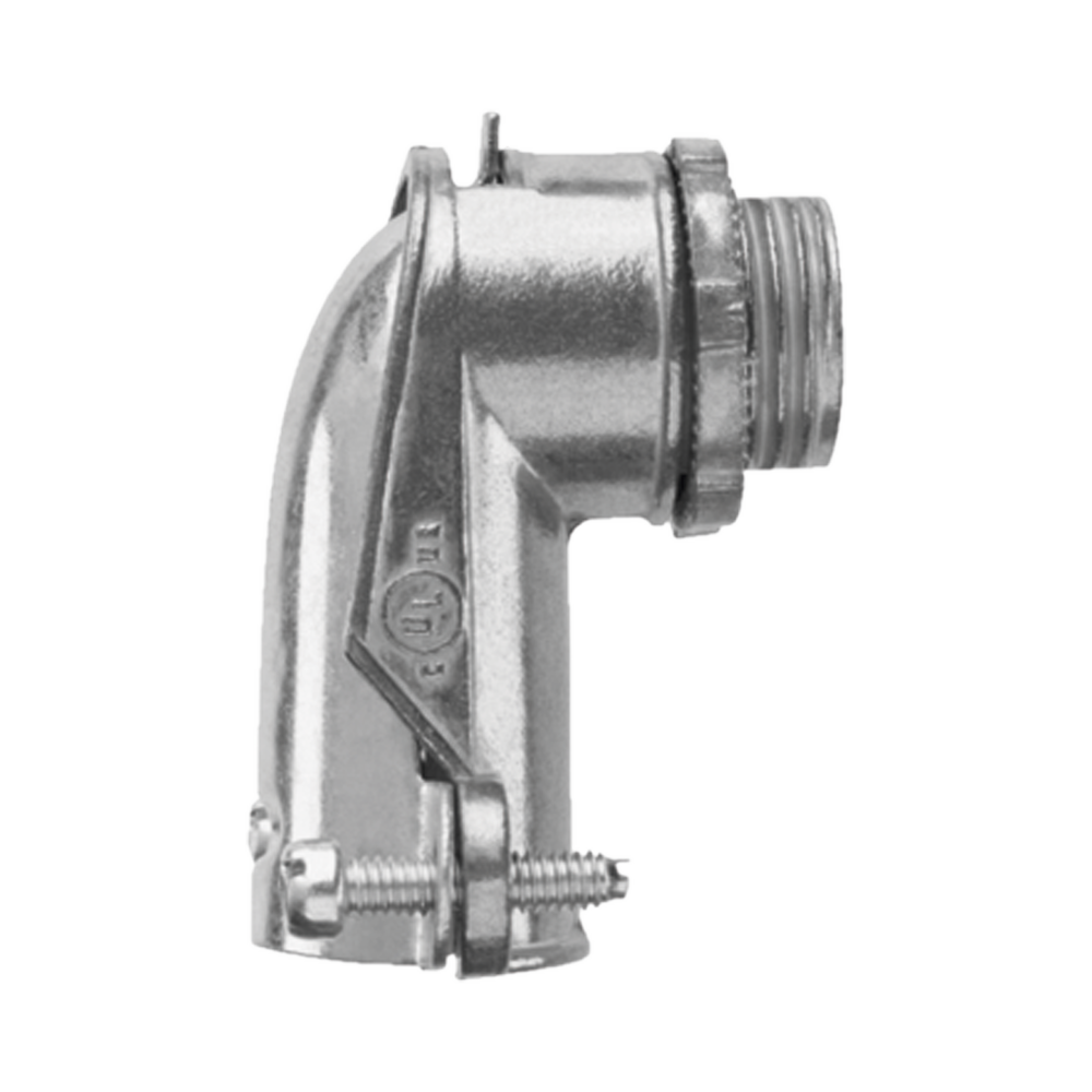 Conector curvo para tubo flexible 1/2
