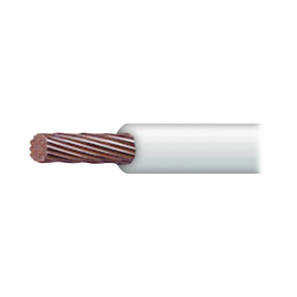Cable de Cobre Recubierto THW-LS Calibre 6 AWG 19 Hilos Color Blanco (100 metros)