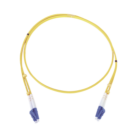 Jumper de Fibra Óptica Duplex, Monomodo, con Conectores LC/UPC-LC/UPC, 2 metros