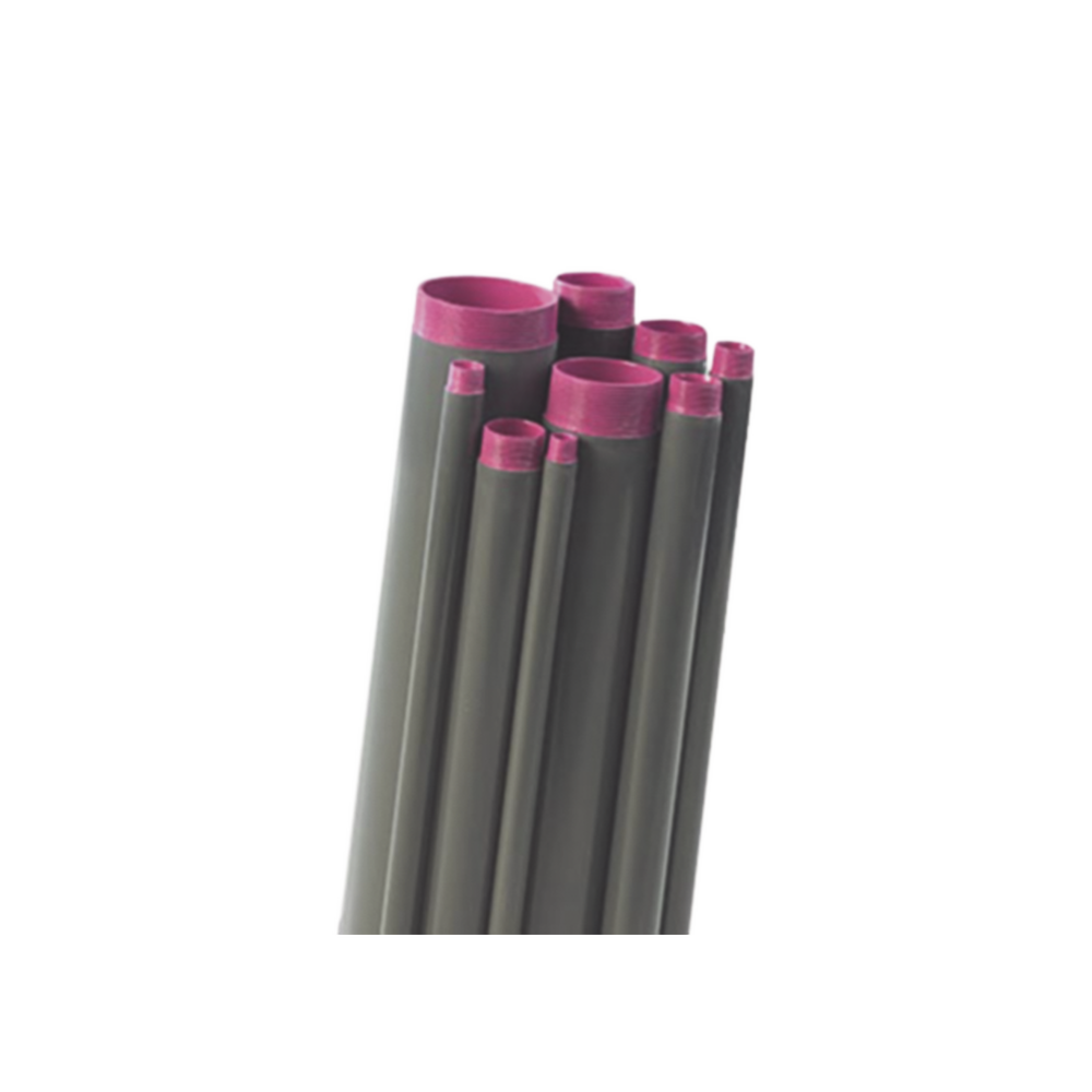 Tubo Conduit de 2” (50.8 mm) rígido de aluminio PVC de 3.05 m con cople.