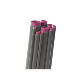 Tubo Conduit de 2” (50.8 mm) rígido de aluminio PVC de 3.05 m con cople.