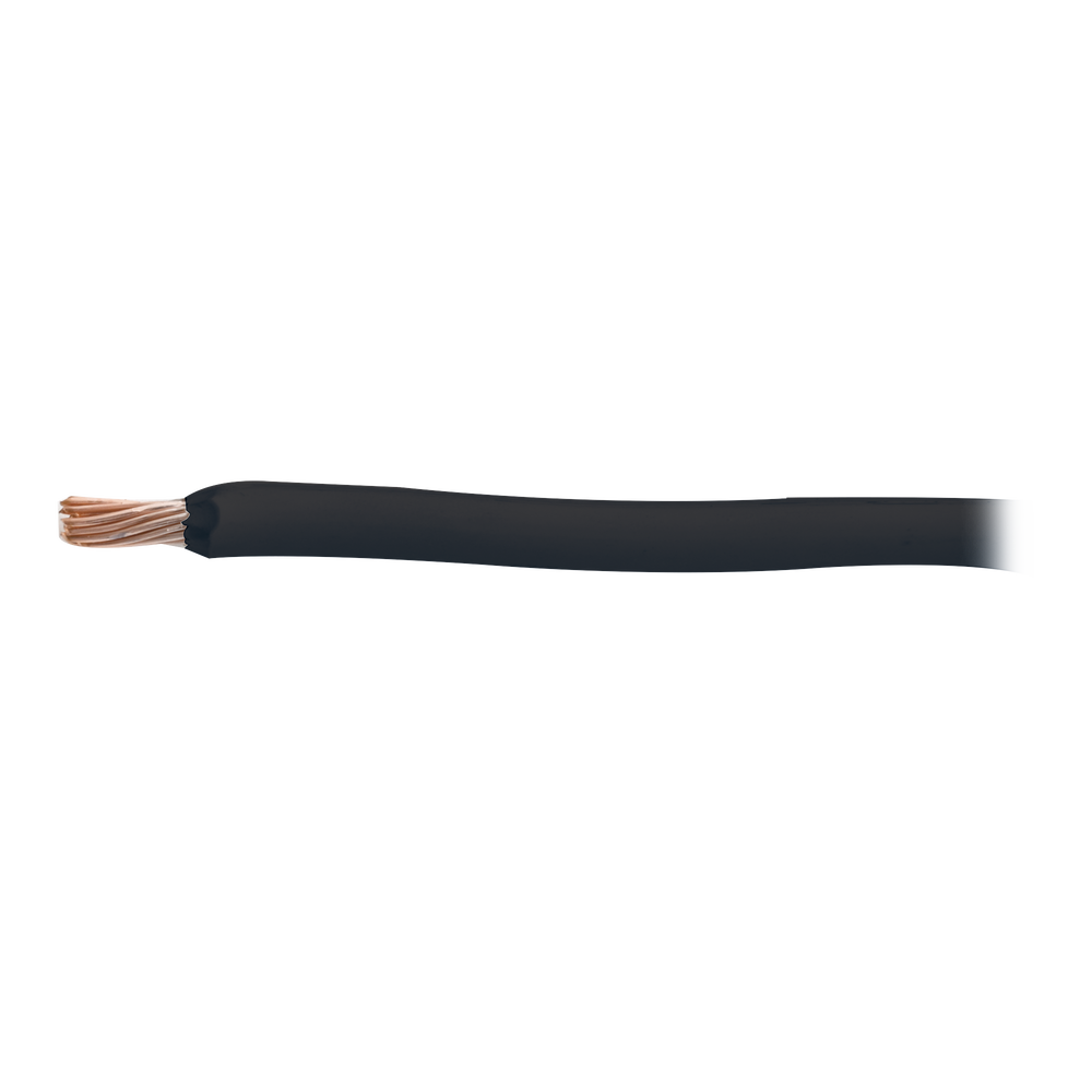 Cable 18 awg  color negro, Conductor de cobre suave cableado. Aislamiento de PVC, auto-extinguible.BOBINA de 100 MTS