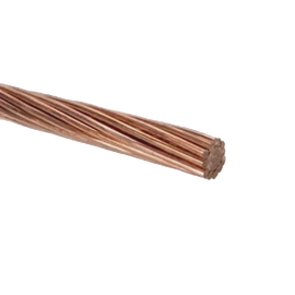 Cable de Cobre Desnudo Semiduro 7 Hilos, Cal. 1/0 AWG, Rollo 100 m.