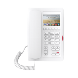 Teléfono para Hotelería, profesional de gama alta con pantalla LCD de 3.5 pulgadas a color, 6 teclas programables para servicio rápido (Hotline) PoE