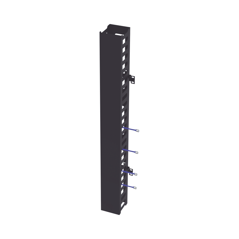 Kit Organizador Vertical de Cable Sencillo para Rack Abierto de 24 Unidades para EIQR3224 y EIRL5524DR.