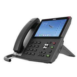 Teléfono IP  Android Empresarial para 20 lineas SIP, pantalla táctil, Wi-Fi y Bluetooth, PoE, hasta 112 botones DSS, puertos Gigabit, soporta recepción de video.