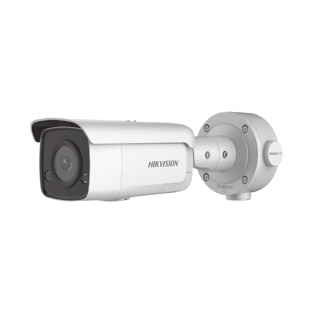 Bala IP 5 Megapixel / Lente 2.8 mm / 60 mts IR EXIR / Exterior IP66  / WDR 120 dB / PoE + / Micrófono y Bocina Integrada / Videoanaliticos Integrados (Evita Falsas Alarmas)