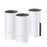 KIT de sistema inalámbrico y HomePlug AV1000, Deco P9 mesh híbrido para hogar, doble banda AC, doble puerto Gigabit, 2 antenas internas compatible con Alexa.