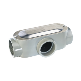 Caja oval roscada tipo T de 1 1/4