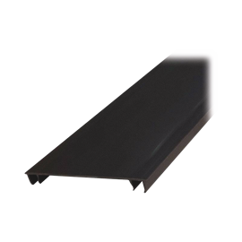 Tapa para Canaleta Ranurada Tipo H, de 2 in de Ancho, 1828.8 mm de Largo, Color Negro