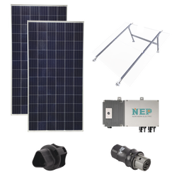 Kit Solar para Interconexión de 550 W de Potencia, 127 Vca con Microinversores y Paneles Policristalinos.