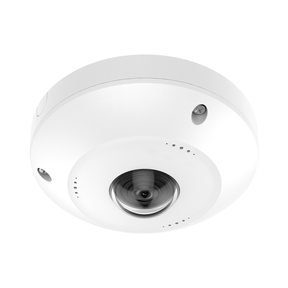 Fisheye IP 4 Megapixel / Panorámica 180° - 360° / Exterior IP67 / IK10 / PoE / Múltiples Vistas por iVMS-4200