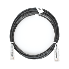 Cable de Parcheo Slim UTP Cat6 - 3 m Negro Diámetro Reducido (28 AWG)