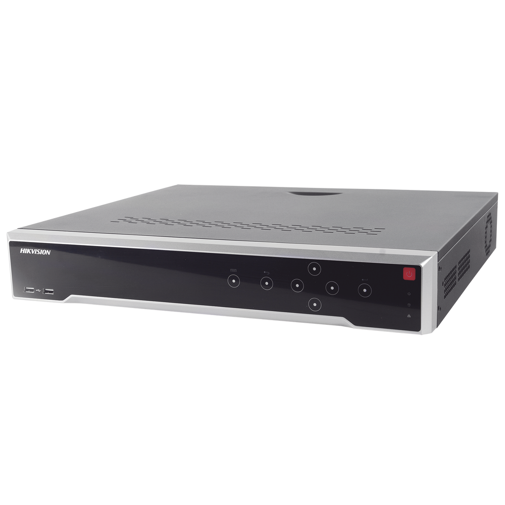 NVR 12 Megapixel (4K) / 16 canales IP / 16 Puertos PoE+ / 4 Bahías de Disco Duro / Switch PoE 300 mts / HDMI en 4K / Soporta POS