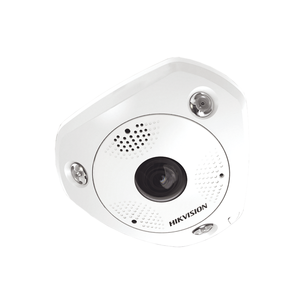 Fisheye IP 12 Megapixel / 180° - 360° / DEWARPING / Exterior IP67 / IK10 / 15 mts IR / Entrada y Salida de Audio y Alarma / Múltiples Vistas / Micrófono Integrado