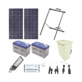Kit de energía solar para alumbrado de 60 W