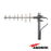 Antena Base Direccional 806-869 MHz, diseño robusto, protección contra hielo.
