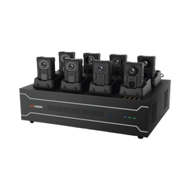 Estación de Carga y Respaldo de Información para Bodycam Hikvision (DS-MH2311)/ Incluye 4 disco de 4 TB