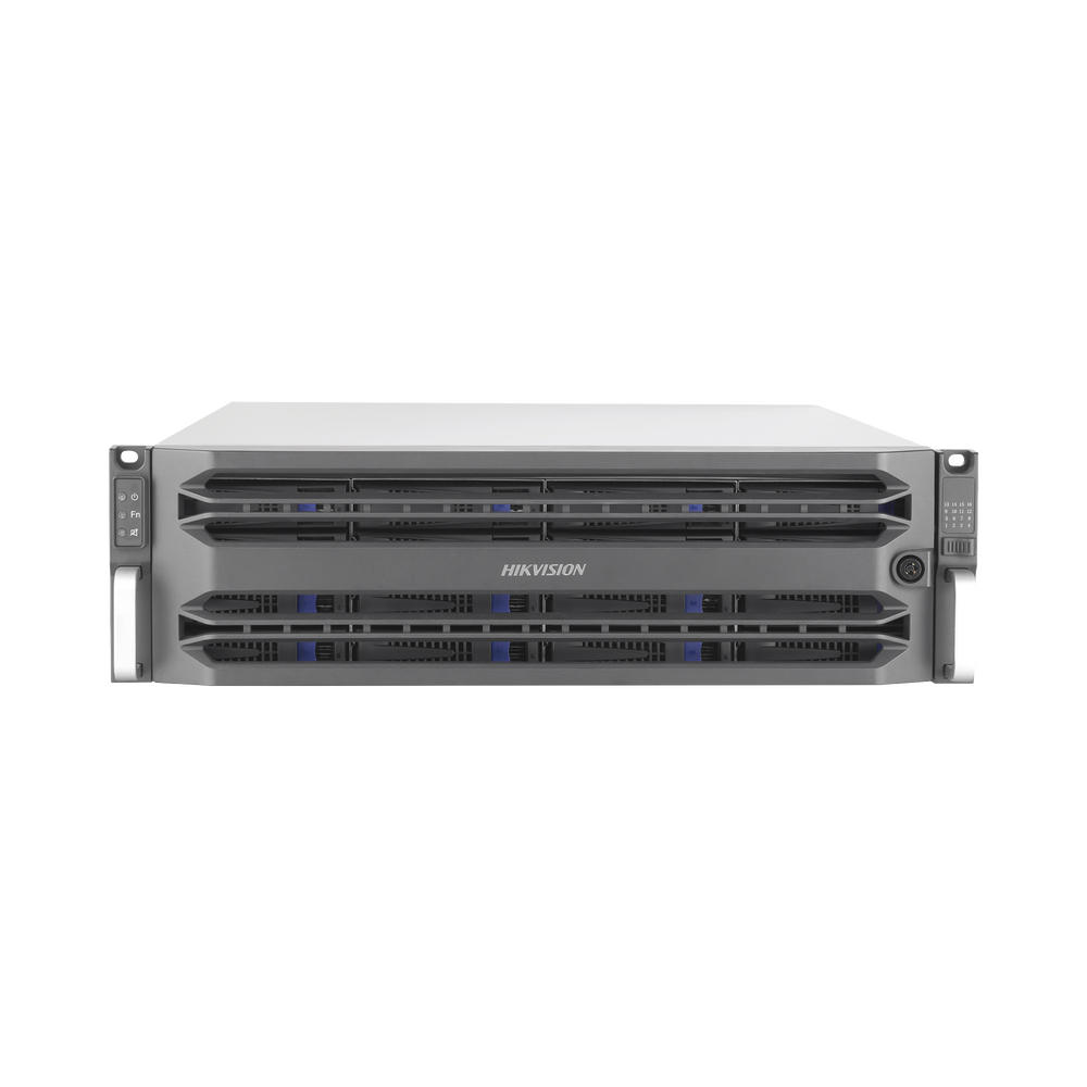 Almacenamiento en Red / 16 Discos Duros / RAID / iSCSI / NFS / Graba 320 Canales IP / 2 Tarjetas Red / Simple Controlador