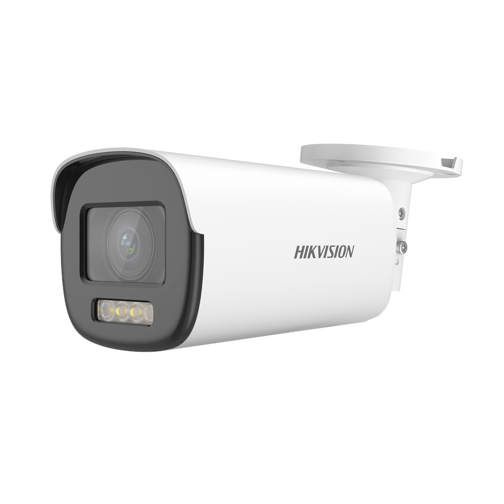 Bala TURBOHD 2 Megapixel (1080p) / Imagen a color 24/7 / Lente Mot. 2.8-12 mm / Luz Blanca 40 mts / Exterior IP68 / WDR 130 dB