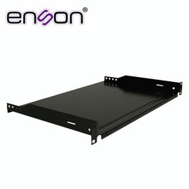 CHAROLA PARA RACK ENSON EMS-RTR1U FIJACION FRONTAL A DOS PUNTOS SOLIDA DE 1 UNIDAD DE RACK, COMPATIBLE CON RACKS Y GABINETES ENSON