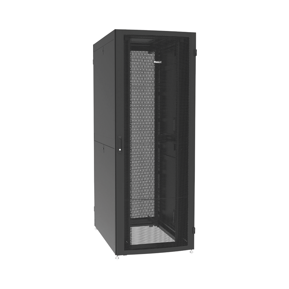 Gabinete Net-Verse para Centros de Datos, 42UR, 800mm de Ancho, 1000mm de Profundidad, Fabricado en Acero, Color Negro