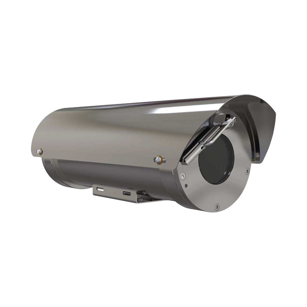 Camara IP Zoom con gabinete antiexplosion 2MP, 32X, IP68, WiseStream II / conexion de fibra optica monomodo
