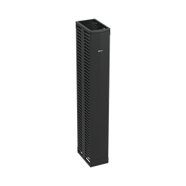 Organizador Vertical Doble PatchRunner™, Para Rack Abierto de 45 Unidades, 12in de Ancho, Color Negro