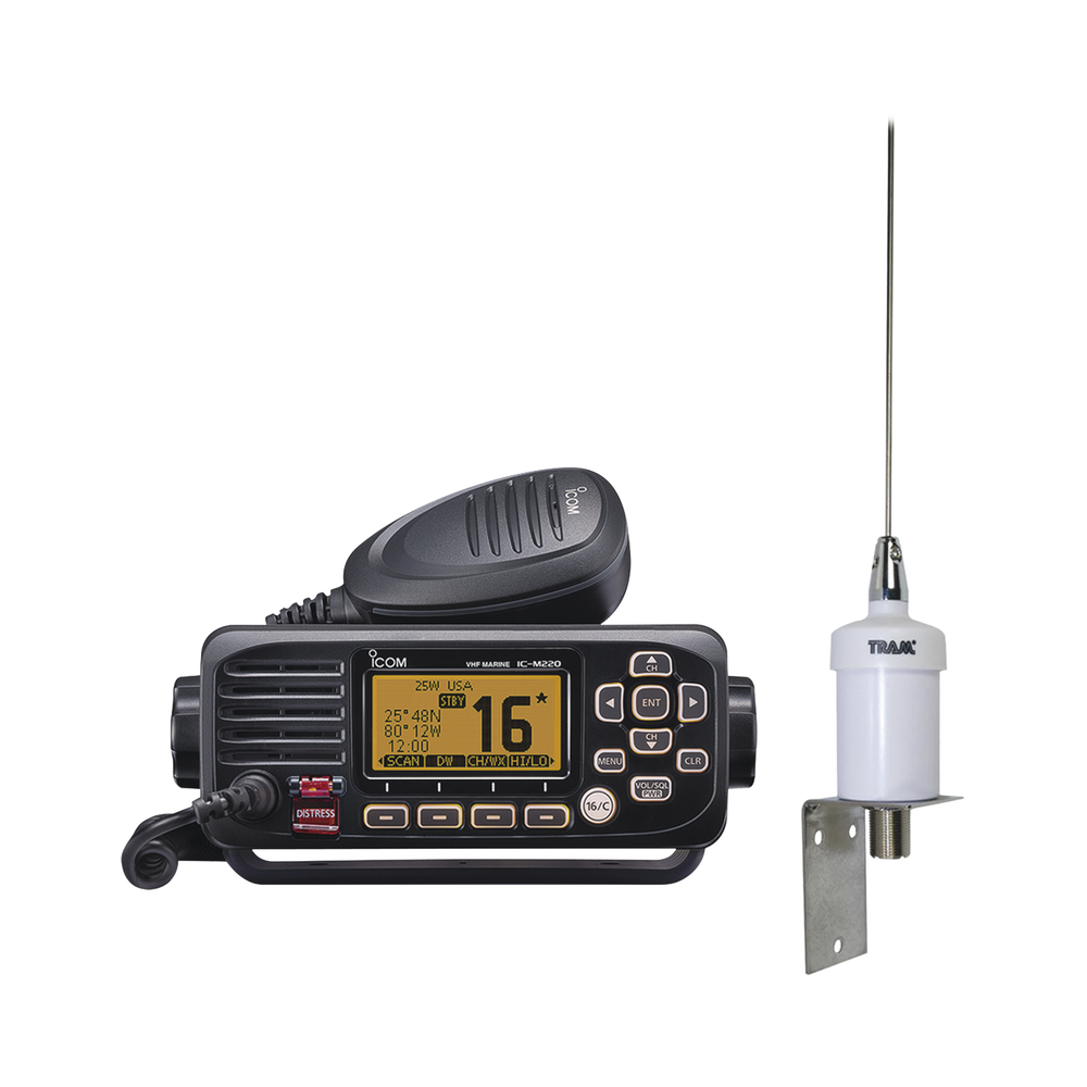 Kit de radio ICOM IC-M220 + Antena marina 1600HC
