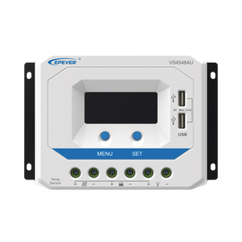 Controlador Solar de Carga PWM 12/24/36/48 V 45 A, Salida USB, con Display
