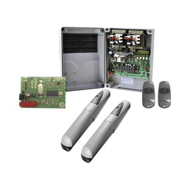 Kit de operadores AXO 3024 Para puertas Abatibles de hasta 3 Metros y 500 Kg de peso por hoja