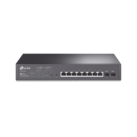 Switch PoE JetStream SDN Administrable 8 puertos 10/100/1000 Mbps + 2 puertos SFP, 8 puertos PoE, 150W, administración centralizada OMADA SDN