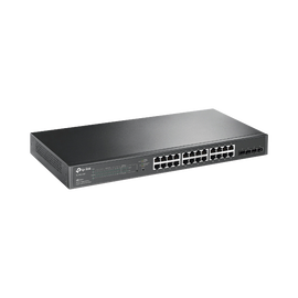 TP-LINK Switch  JetStream 28-Port Gigabit Smart Switch with 24-Port PoE+
