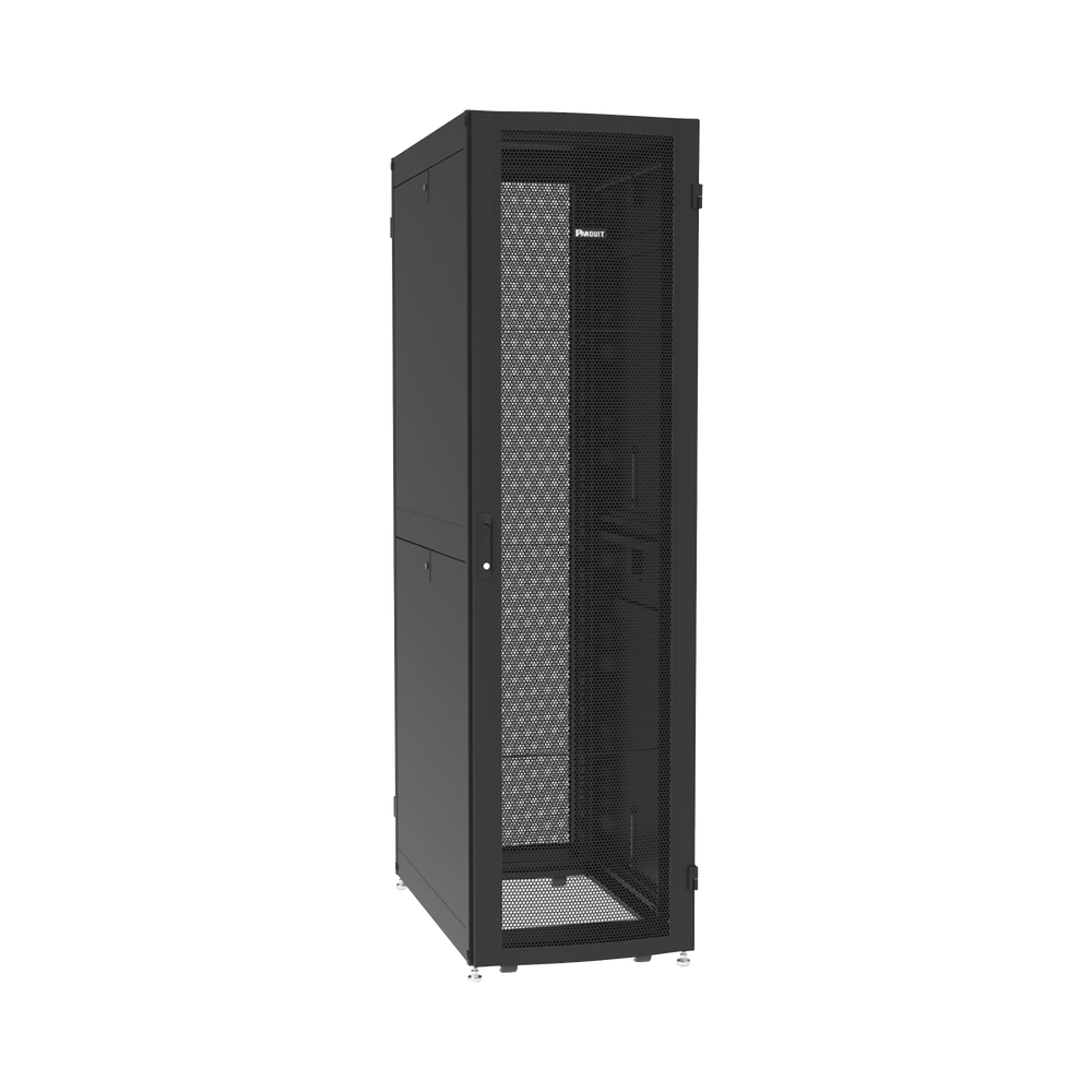 Gabinete Net-Verse para Centros de Datos, 42UR, 600mm de Ancho, 1000mm de Profundidad, Fabricado en Acero, Color Negro