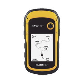 GPS portátil eTrex10 con mapa base precargado.