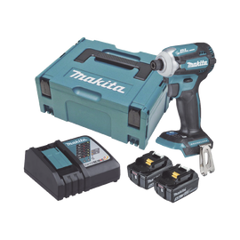 Atornillador de Impacto 18 Vcd, 3,800 RPM, 180N.m. Incluye: estuche MAKPAC, Cargador y 2 Bat. 5Ah