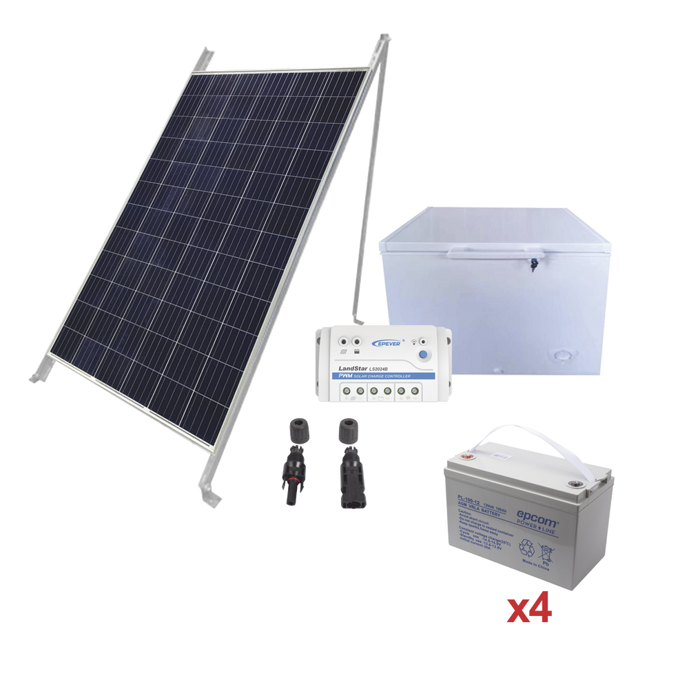 Kit de energía solar para congelador de 100 L de aplicaciones aisladas de la red eléctrica