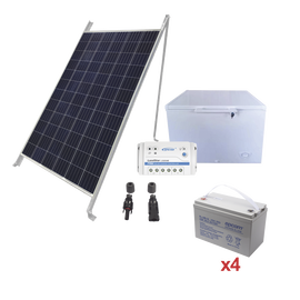 Kit de energía solar para congelador de 100 L de aplicaciones aisladas de la red eléctrica