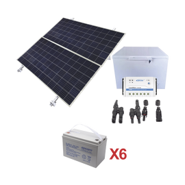Kit de energía solar para congelador de 250 L de aplicaciones aisladas de la red eléctrica