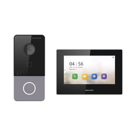 Kit de Videoportero IP LITE con llamada a App de Smartphone (Hik-Connect) / Frente de Calle IP65 / Soporta PoE Estándar
