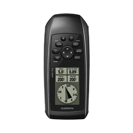 GPS portátil GPSMAP 73 con pantalla en banco y negro, mil puntos de almacenamiento interno, sumergible y flotante.