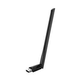 Adaptador  USB inalámbrico doble banda AC 600 Mbps, antena de alta ganancia.