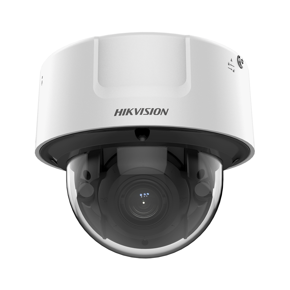 Domo IP 8 Megapixel / Lente Mot. 2.8 a 12 mm /  DARKFIGHTER / WDR 120 dB / IK10 / IR 30 mts / Conteo Facial / Detección Facial / Interior / PoE / Búsqueda por Atributos
