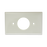 Placa de plástico para contacto sencillo.
