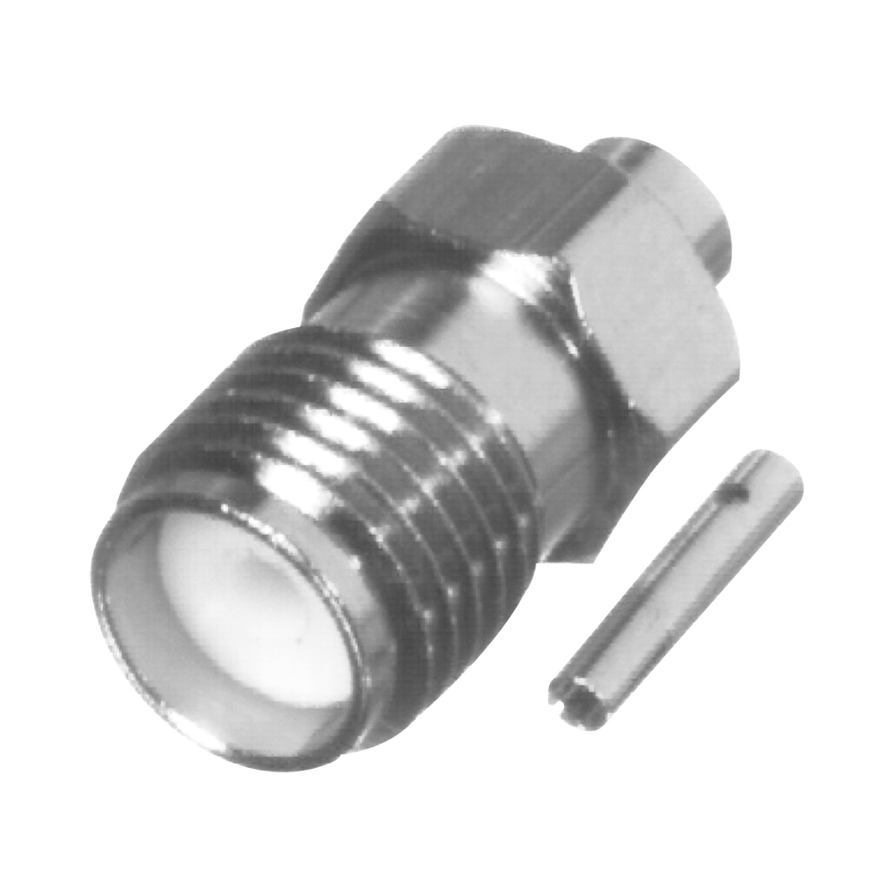 Conector SMA Hembra en Línea para Cable Semi-Rígido de 0.085