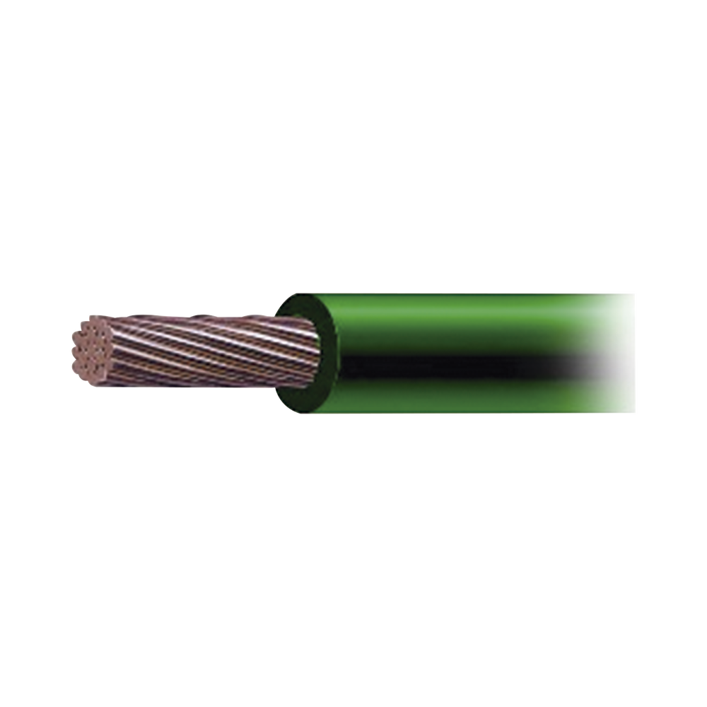 Cable de Cobre Recubierto THW-LS Calibre 4 AWG 19 Hilos Color Verde (500 Metros)