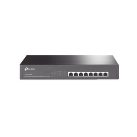 Switch Gigabit PoE+ no administrable de 8 puertos 10/100/1000 Mbps y 8 puertos PoE para escritorio