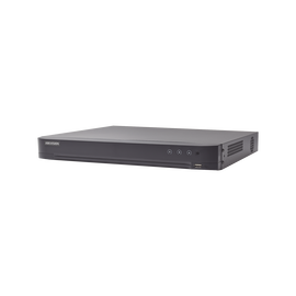 DVR 8 Megapixel / 4 Canales TURBOHD + 4 Canales IP / 1 Bahía de Disco Duro / Audio por Coaxitron / 4 Entradas de Alarma / 1 Salida de Alarma / Detección de Rostros / H.265+