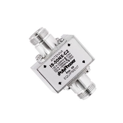 Protector Coaxial RF de CD Para 125 - 1000 MHz Con Ceja lateral y Conectores N Hembra en Ambos Lados, 50 Ω Protector Coaxial RF de CD Para 125 - 1000 MHz Con Ceja lateral y Conectores N Hembra en Ambos Lados, 50 Ω