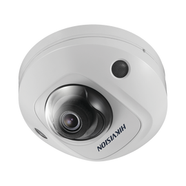 Mini Domo IP 6 Megapixel / Serie PRO /  Lente 2.8 mm / 10 mts IR EXIR / Microfono Integrado /Exterior IP66 / IK08 / PoE / Audio y Alarmas / H.265+ / Videoanaliticos Integrados